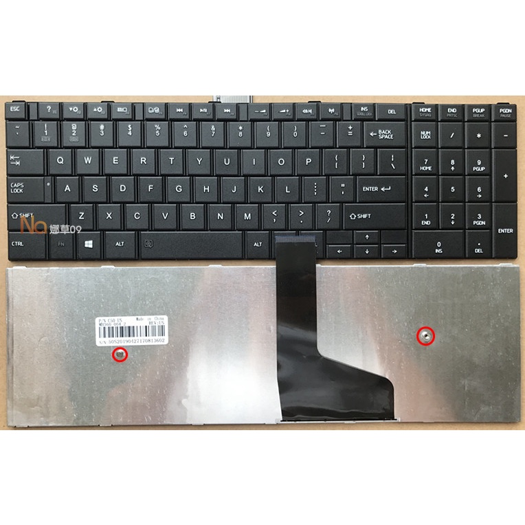 คีย์บอร์ด Toshiba C50-AC50D C55-AC10B1 AT03W1 AT08B1 AT01W1