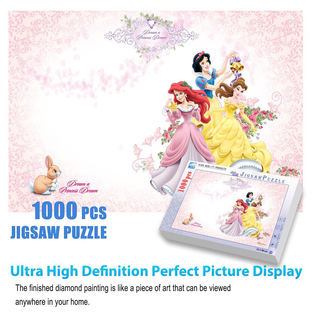 Brand New Disney Princess 1000 Pieces Jigsaw Puzzle Puzzle Grasp Puzzle ...