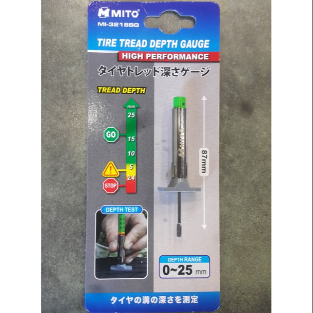 ตัววัดความลึกดอกยาง MITO  MI3218BG