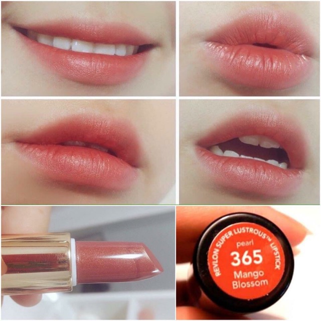 REVLON Lipstick (สี 365 Mango blossom) REVLON Super Lustrous Lipstick Pearl 4.5 กรัม