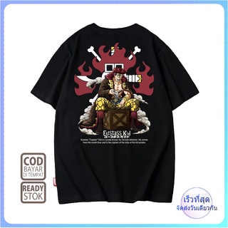 เสื้อยืด พิมพ์ลายอนิเมะญี่ปุ่น วันพีช EUSTASS KID 0045 ALVACOTH พรีเมี่ยม