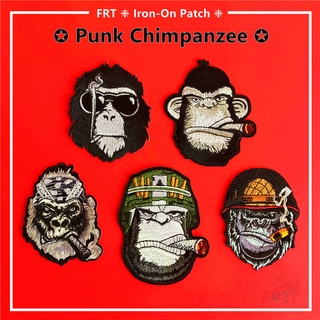 Punk Chimpanzee - On Patch อาร์มติดเสื้อ 1 ชิ้น