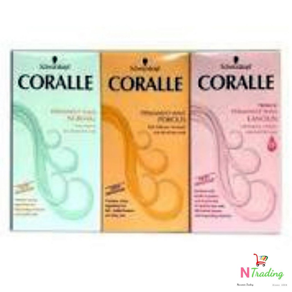 Schwarzkopf Coral น้ำยาดัดผม ชวาร์สคอฟ คอรัลล์ 3 สูตร นอร์มอล,พอรัส,ลาโนลิน Normal, Porous, Lanolin /Hair Curling Cream
