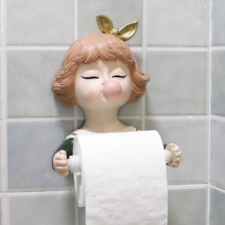 ที่ใส่ม้วนกระดาษชำระ การ์ตูนน่ารัก ๆ  Cute Bubble Girl  ที่ใส่ม้วนกระดาษทิชซู่น่ารัก ๆ towel Rack ของแต่งบ้านน่ารัก ๆ