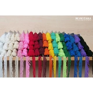 MOMOTARA No. 706 เทปทอ Knit ชายครุยเกลียว Bullion Fringe Knit ขนาด 3.2 CM ยาว 25 หลา เทป วัสดุตกแต่ง diy งานฝีมือ