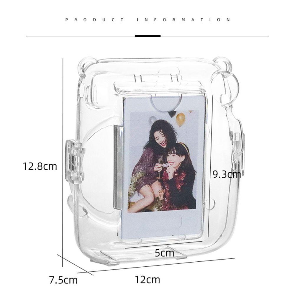 Dealshop ฝาครอบกล้องสติกเกอร์กันกระแทกสายคล้องไหล่เกราะป้องกันสําหรับ Fujifilm Instax Mini 11