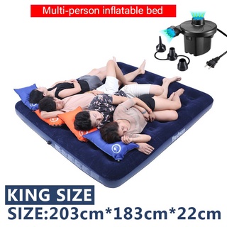 Bestway Inflatable Air Bed Single Person WITH FREE Manual Air Pump WITH FREE AC Electric Pump
