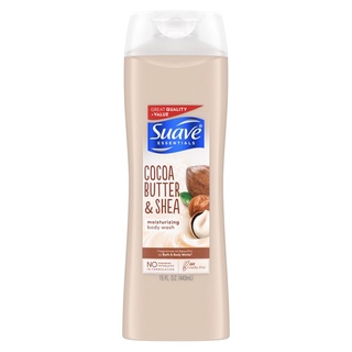 Suave Essentials Cocoa Butter and Shea Creamy Body Wash 443ml.