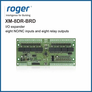 ROGER XM-8DR-BRD I/O expander is dedicated to systems using RACS CLK/DTA protocol