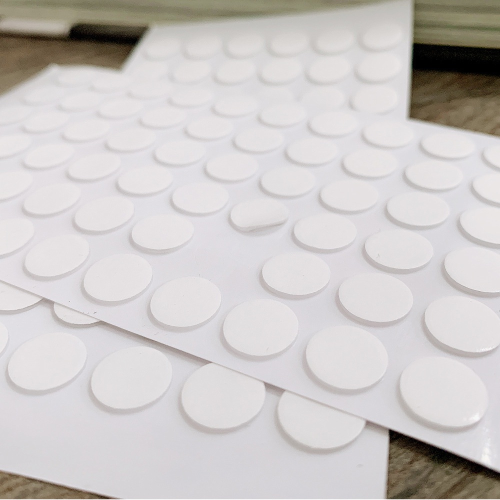 โปสการ์ด เทปสองด้าน ทรงกลม ไร้รอยต่อ เส้นผ่าศูนย์กลาง 10 มม. สําหรับตกแต่ง