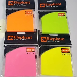 กระดาษโน๊ต 3x3นิ้ว ( 80-100แผ่น ) ตราช้าง Elephant sticko note จำนวน 1 ชิ้น