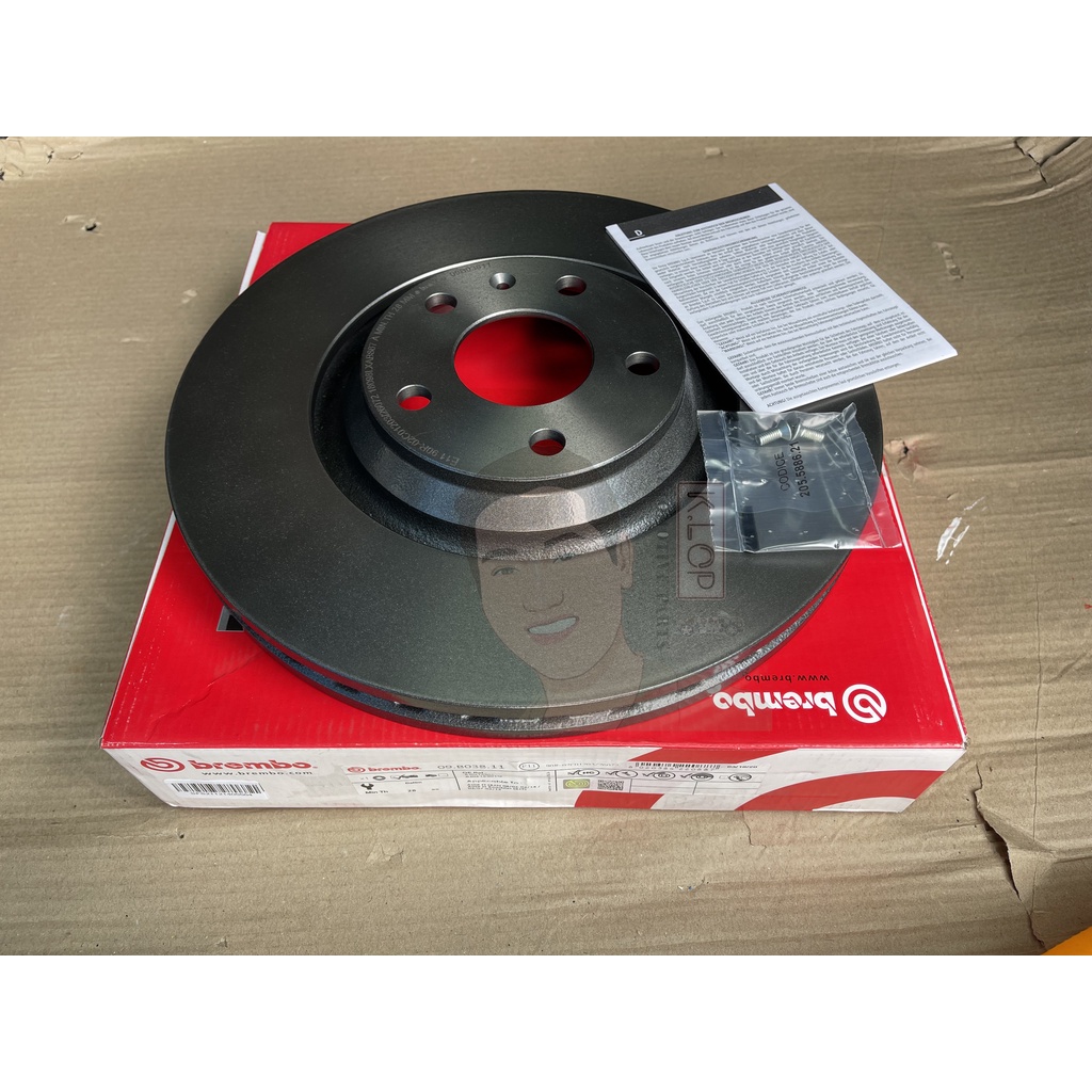 09 B038 11 จานเบรคหน้า (ยี่ห้อ BREMBO) Audi TTS 8J3 (2.0 TSI) (HC) 06-14