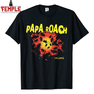 เสื้อยืด พิมพ์ลายวง Papa Roach เรืองแสง