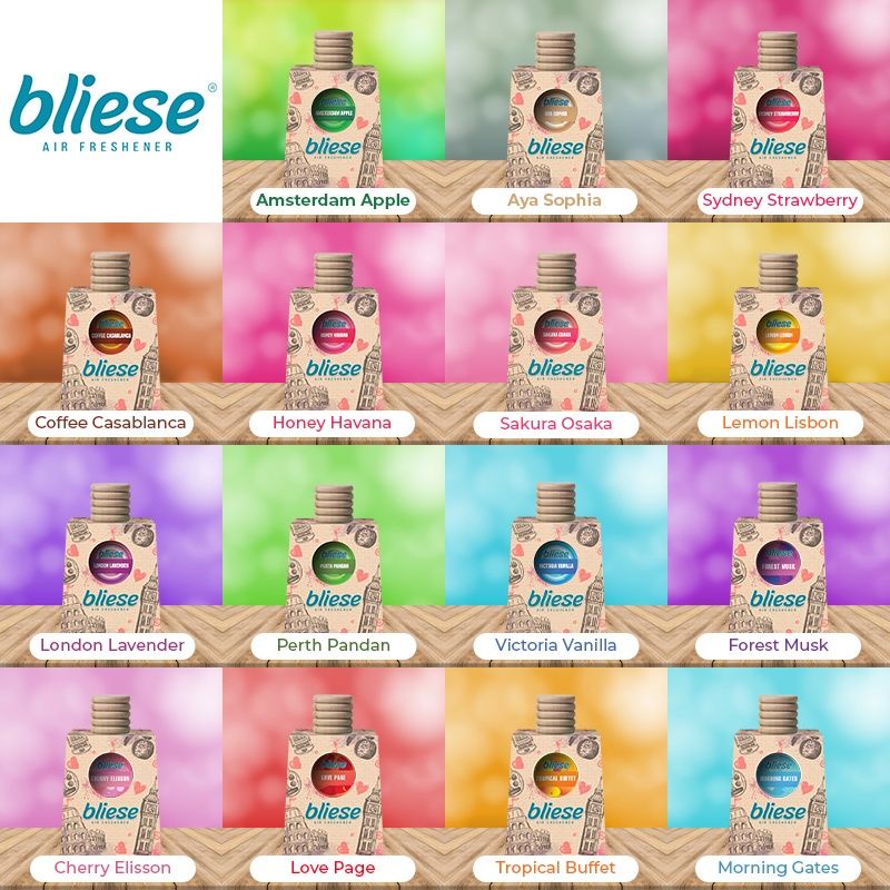 BLIESE AIR FRESHENERS CAR FRAGRANCE / PEWANGI KERETA / BLIESEMATIC / FLERR DEXANDRA SUGARBOMB VANZO 