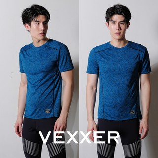 Vexxer Topdye Running Shirt X01 – สีฟ้า เสื้อกีฬา แขนสั้น  เสื้อวิ่งออกกำลังกาย