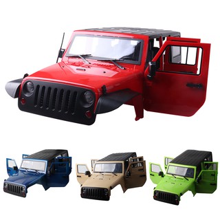 Jeep Wrangler ฐานล้อพลาสติกแข็ง 1:10 313 มม. สําหรับรถไต่หินบังคับ 1/10 Cherokee Axial SCX10 &amp; SCX10 II 90046 90047