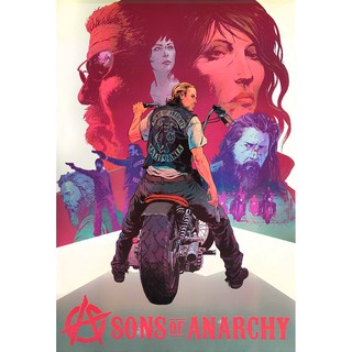โปสเตอร์ หนัง SONS OF ANARCHY SOA 2008 POSTER 24”x35” Inch American TV Series CHARLIE HUNNAM v8