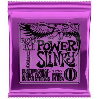 ERNIE BALL® สายกีตาร์ไฟฟ้า เบอร์ 11 (P02220) ของแท้ 100% รุ่น Power Slinky (.011 - .048) ** Made in USA **