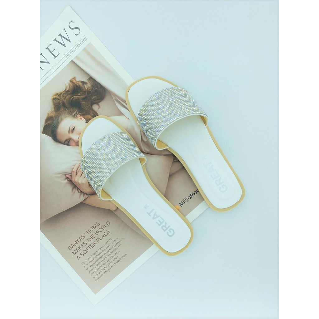 GREAT-A52 รองเท้าแตะ ไซส์ใหญ่ รองเท้าผู้หญิงไซส์ใหญ่ หนังนิ่ม สวมใส่สบาย ไม่กัดเท้า มีครบไซส์36-45