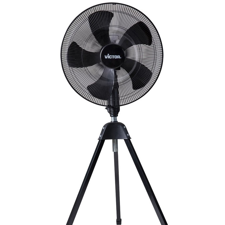 Victor พัดลม อุตสาหกรรม 3 ขา รุ่น IF-209B ขนาด 20 นิ้ว  สีดำ 5 ใบพัด รับประกันมอเตอร์ 3 ปี พัดลมตั้งพื้น