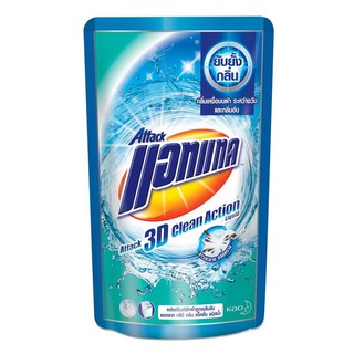 รีฟิลซักผ้าแอทแทค 3D คลีนแอคชั่น 770 มล. LAUNDRY DETERGENT REFILL ATTACK 3D CLEAN ACTION 800ML