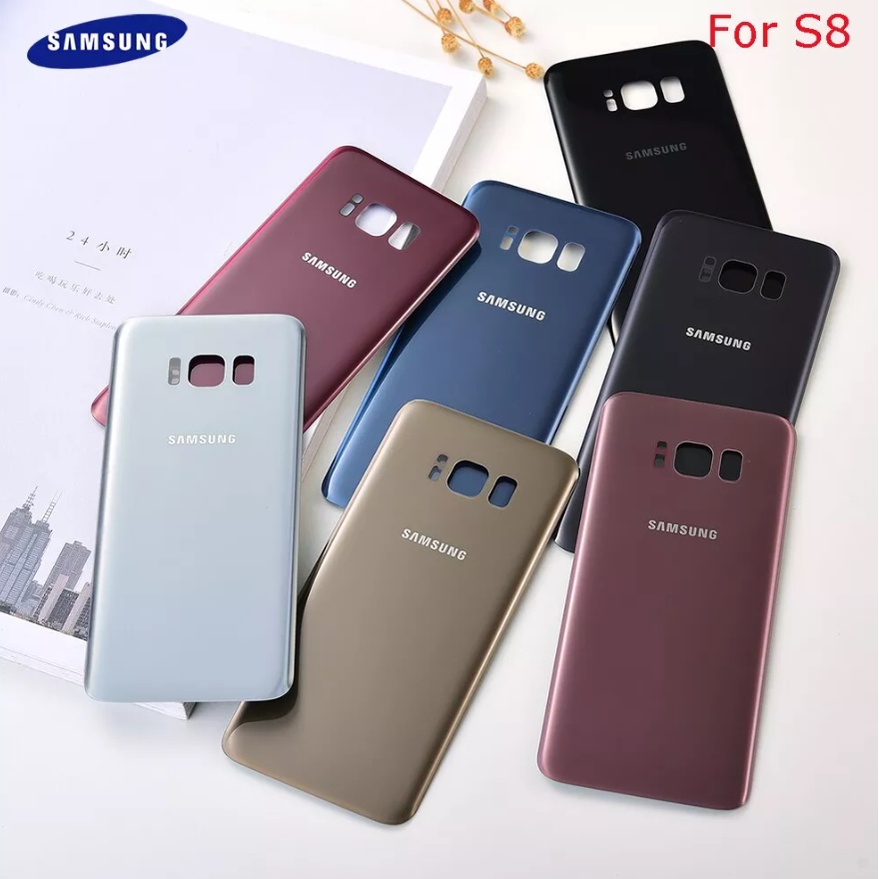 ฝาหลัง Samsung S8 G950F / S8+ S8 Plus G955F กระจกหลัง Battery Back Cover for Samsung S8 S8+ S8 Plus 