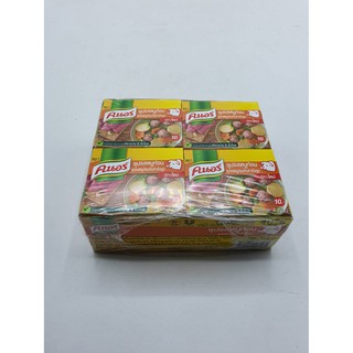 คนอร์ ซุปรส หมู ก้อน คนอร์ หมู  ขนาด  40 กรัม x 12 กล่อง ( 1กล่อง 4 ก้อน  ) knorr pork
