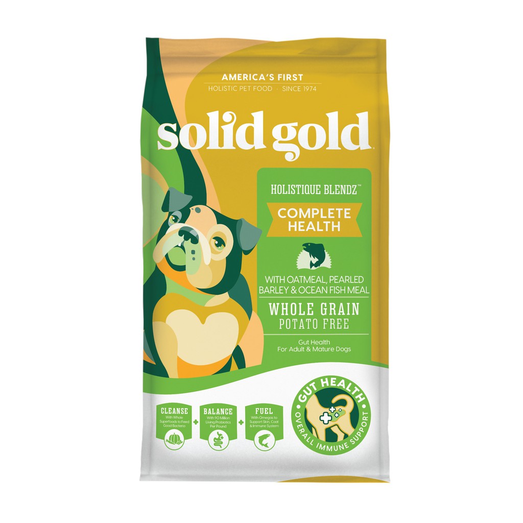 [ ส่งฟรี ]อาหารเม็ดสุนัขโต Solid Gold Holitique Blendz  300g