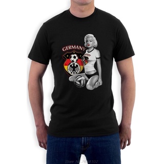 T-shirt  ใหม่ เสื้อยืดลําลอง แขนสั้น คอกลม พิมพ์ลาย Marilyn Monroe Germany แฟชั่นฤดูร้อน สําหรับผู้ชายS-5XL