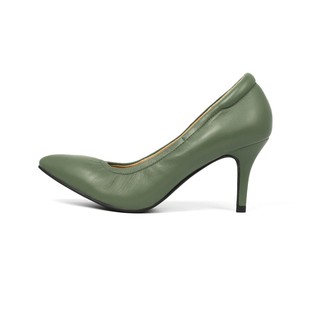 รองเท้าหนังแกะ ICONIQ รุ่น Evie 3" in Juniper Green