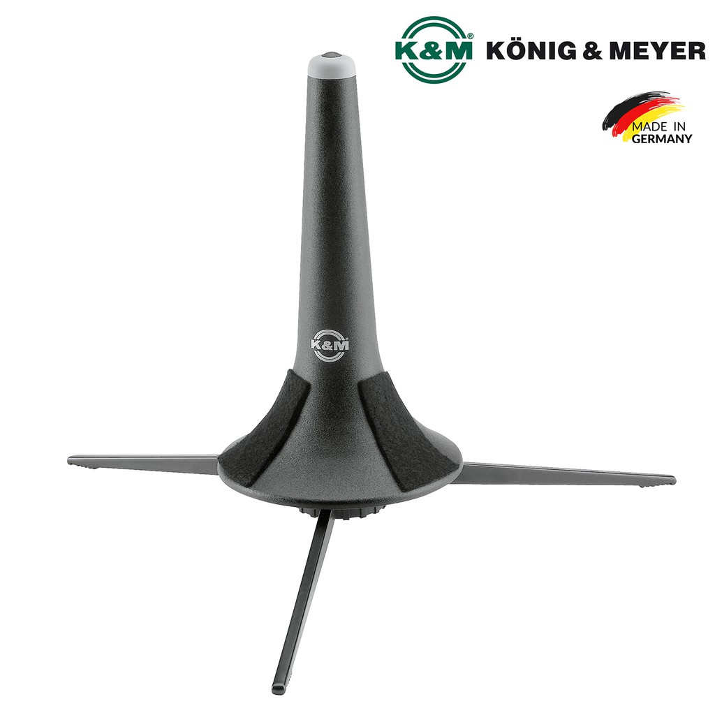 K&M® ขาตั้งทรัมเป็ด (Trumpet Stand) แบบ 3 ขา พับเก็บในลำโพงได้ (Model: 15210-000-55) ** Made in Germany **
