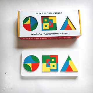 [พร้อมส่ง] Frank Lloyd Wright Wooden tray puzzle Geometric shapes