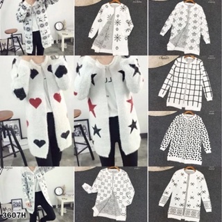 TW3607 เสื้อคลุมกันหนาวแขนยาว คละลายต่างๆๆ