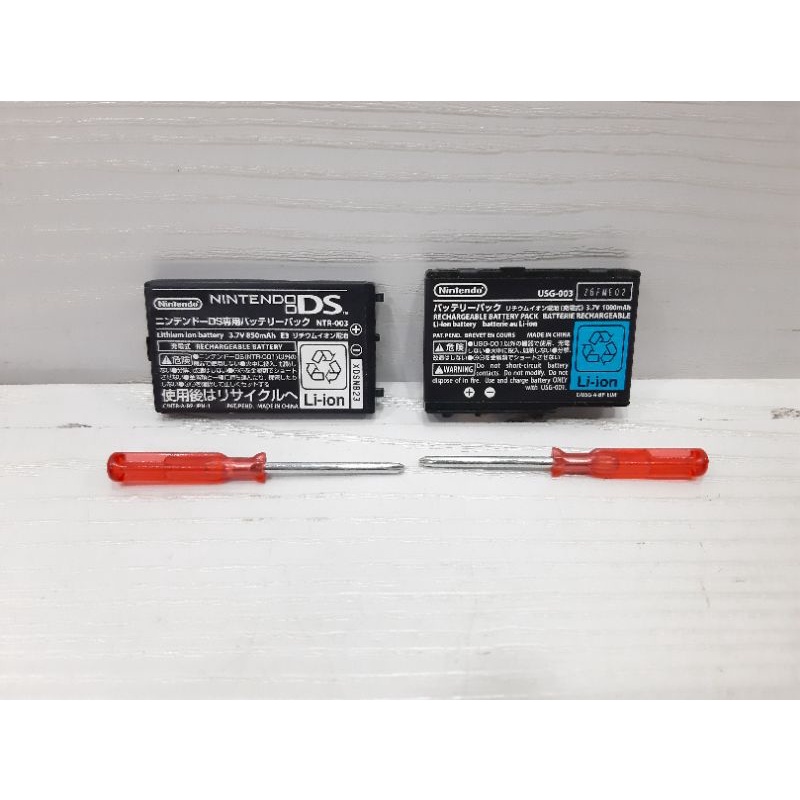 แบตเตอรี่ มือ2 NDS NDSL DS i DSi LL XL แท้ Nintendo จากประเทศญี่ปุ่น แบต Battery dsl ds lite nds gam