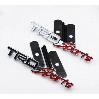 โลโก้ TRD Sports ติดกระจังหน้า โลหะ ขนาด 13.5x2.6cm