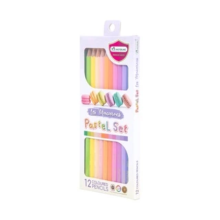 master Art (มาสเตอร์อาร์ต) ดินสอสี 12 สีพาสเทล รุ่น มาการอง