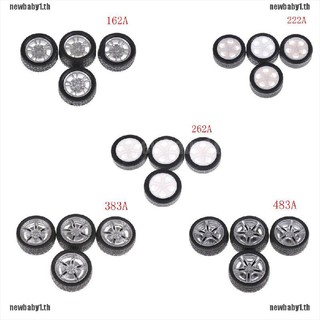 NEWBABY1*CODยางล้อรถบังคับ เส้นผ่าศูนย์กลาง 16 มม. 4 ชิ้น