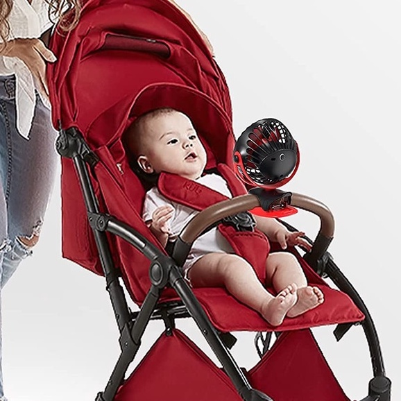 Yoobao F04 6400mAh พัดลมคลิปรถเข็นเด็ก Combo + Yoobao U20 20W fast charger