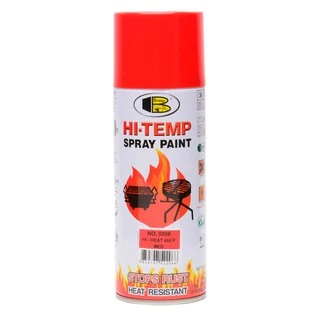 Bosny Hi-Temp Spray สีสเปรย์ทนความร้อน 400 ํF บอสนี่ สีทนความร้อน สีสเปรย์ทนความร้อนสูง ขนาด 400 CC.