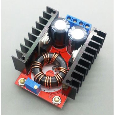 วงจรเพิ่ม แรงดันไฟฟ้า 150W แปลงไฟจาก 10-32V เป็น 12-35V (Step Up) โมดูลชาร์จแรงดันไฟฟ้า คาปาสีดำ