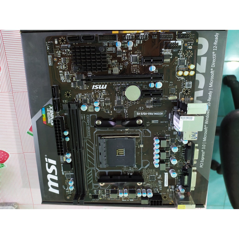 MAINBOARD (เมนบอร์ด) MSI A320 M PRO-VD/S V2 AM4 DDR4 มือสอง มีประกัน