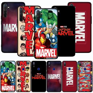 เคสโทรศัพท์พิมพ์ลาย marvel a 37 a 39 a 57 a 73 k 5 f 7 f 5 neo 9 a 7 x r 17 f 9 pro สีดํา