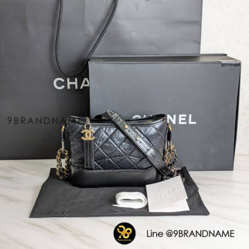 กระเป๋าแท้100% Used Chanel Gabrielle Black GHW​ Lamb skin‼️ก่อนกดสั่งรบกวนทักมาเช็คสต๊อคก่อนนะคะ‼️