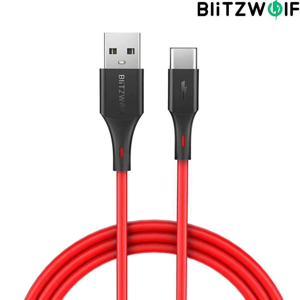 Blitzwolf BW-TC15 สายชาร์จ USB Type-C 1.8 ม. 3A QC3.0 ชาร์จเร็ว สําหรับ Samsung
