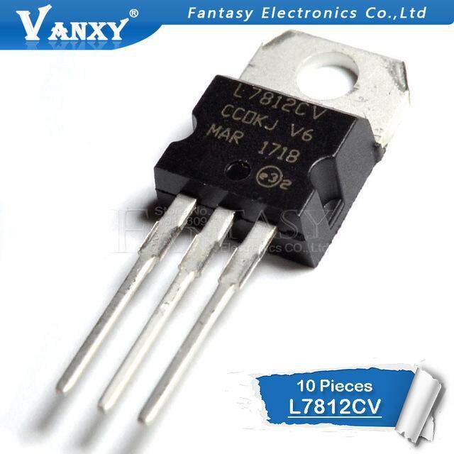 10 ชิ้น L7812CV TO220 L7812 PARA-220 7812CV IC novo e