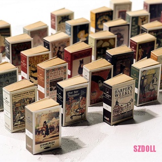 [SZDOLL] โมเดลหนังสือจิ๋ว 1/12 สําหรับตกแต่งบ้านตุ๊กตา