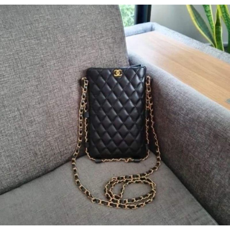 พร้อมส่ง🔴กระเป๋า Chanel classic mini quilted with leather chain