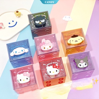 SANRIO Kawaii กล่องลิ้นชักเก็บเครื่องประดับ ทรงสี่เหลี่ยม ลายการ์ตูนคิตตี้ ซานริโอ้ คิตตี้น่ารัก [CAN]