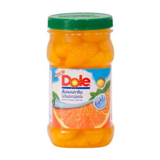 Dole ส้มแมนดารินในน้ำเชื่อม ชนิดหวานน้อย mandarin orange light in syrup 666g ใส่เบอเกอรี่ ของหวาน เครื่องดื่ม topping