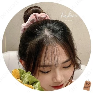 พร้อมส่ง⚡ มีเก็บเงินปลายทาง💸 ยางรัดผมกำมะหยี่ สไตล์เกาหลี มี8สี (ราคาต่อ 1 เส้น) : Do hight